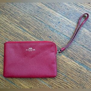 Coach Red Wristlet